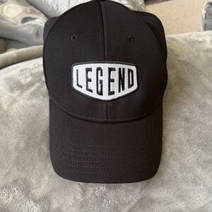 Chaser Black Cap with White 'LEGEND' Emblem